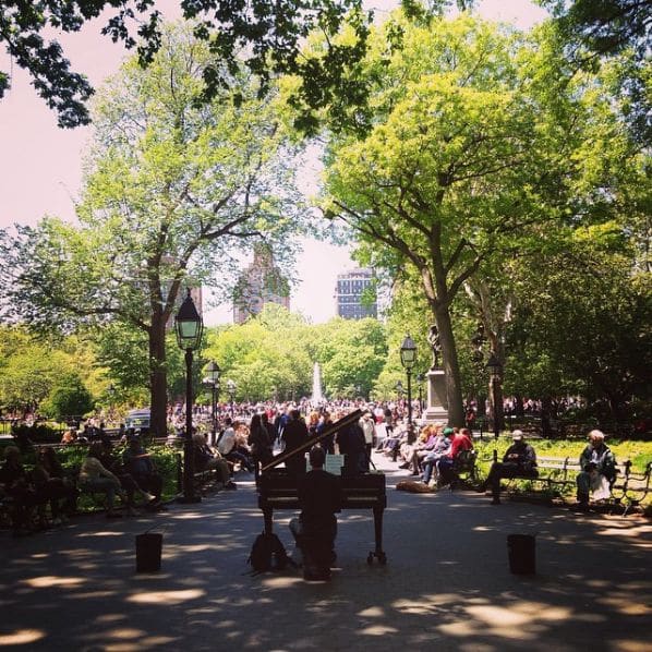 Photo of Washington Square Park at Washington Square Fountain, Washington Square South, Washington Square Village, Manhattan Community Board 2, Manhattan, New York County, New…