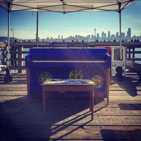 Photo of West Seattle Water Taxi at King County Water Taxi, Alki Trail, Seattle, King County, Washington, 98116, United States. Music time!