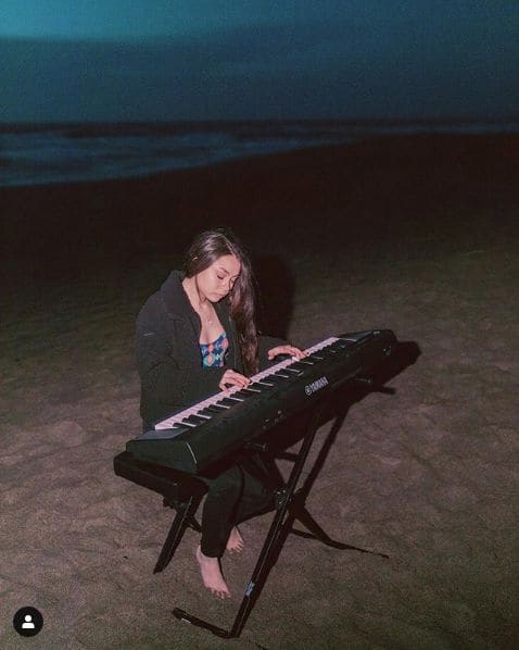 Public piano in Marin County, California, United States