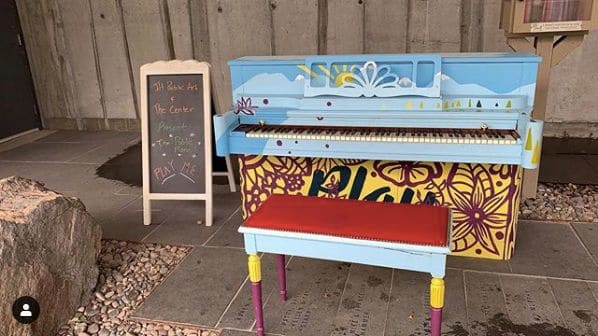 Public piano in Teton County, Wyoming, United States