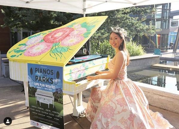 Public piano in King County, Washington, United States