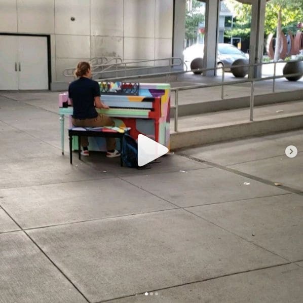 Public piano in Seattle, Washington, United States