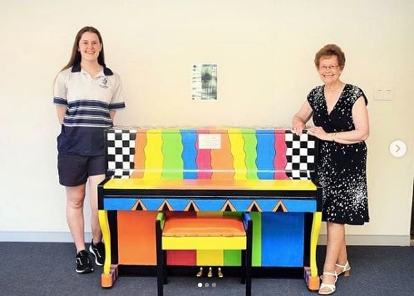 Public piano in Bull Creek, Western Australia, Australia