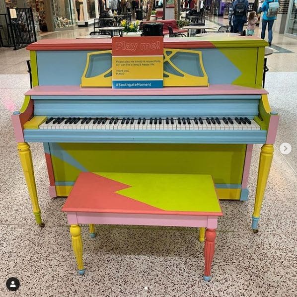 Public piano in Missoula, Montana, United States
