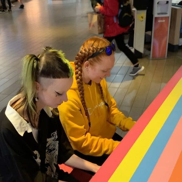 Public piano in Melbourne, Victoria, Australia