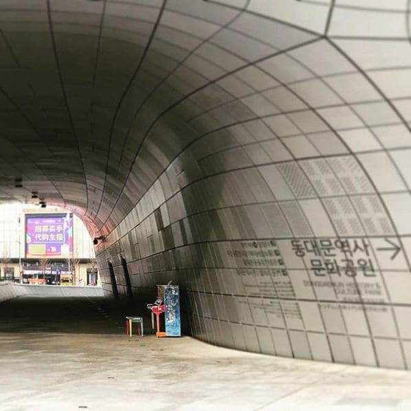 Photo of Dongdaemun History & Culture Park Station at Shadow of Shadow_Flower Blossom, Jangchungdan-ro, Dongdaemun Fashion Town, Gwanghui-dong, Jung-gu, Seoul, Nowon-gu, 04563,…