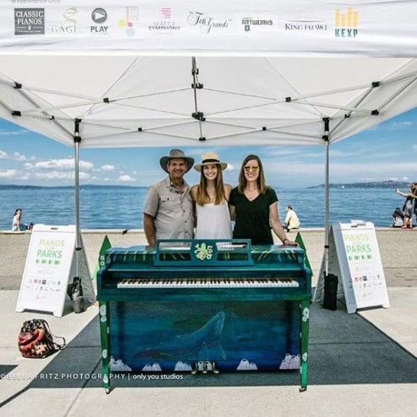 Photo of Alki Beach Seattle Washington at Alki Trail, Admiral, Seattle, King County, Washington, 98116, United States. Huge thank you to everyone who came to see my piano this…