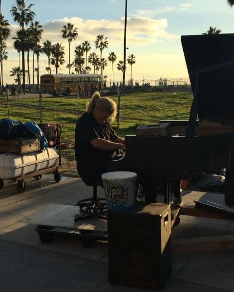 Public piano in Los Angeles, California, United States