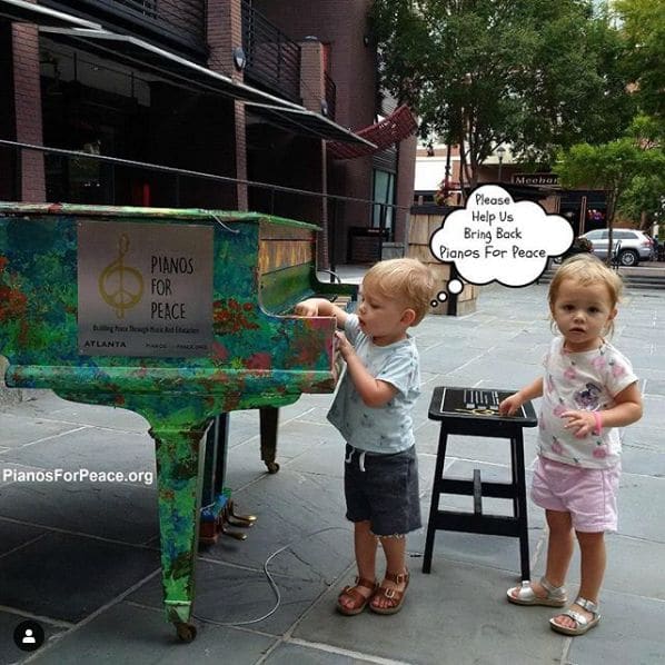 Photo of Pianos For Peace at Giant Peach, Peachtree Street, Brookwood, Atlanta, Fulton County, Georgia, 30363, United States