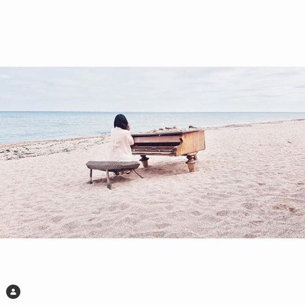 Photo of Vama Veche, Constanta, Romania at Dispensar, Strada Mihail Kogălniceanu, Vama Veche, Limanu, Constanța, 907163, Romania. she was playing the piano and the sea…