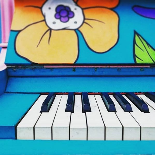 Public piano in Melbourne, Victoria, Australia