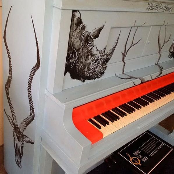 Photo of Pianos For Peace at Giant Peach, Peachtree Street, Brookwood, Atlanta, Fulton County, Georgia, 30363, United States