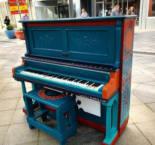 Public piano in Denver, Colorado, United States
