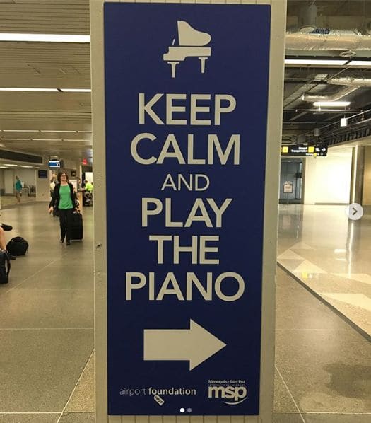 Public piano in Hennepin County, Minnesota, United States