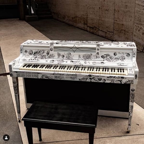 Public piano in Portland, Oregon, United States