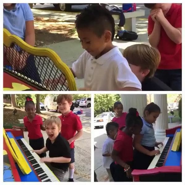 Photo of Pianos For Peace at Giant Peach, Peachtree Street, Brookwood, Atlanta, Fulton County, Georgia, 30363, United States
