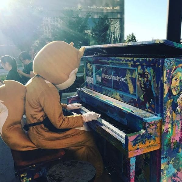 Public piano in Salt Lake City, Utah, United States