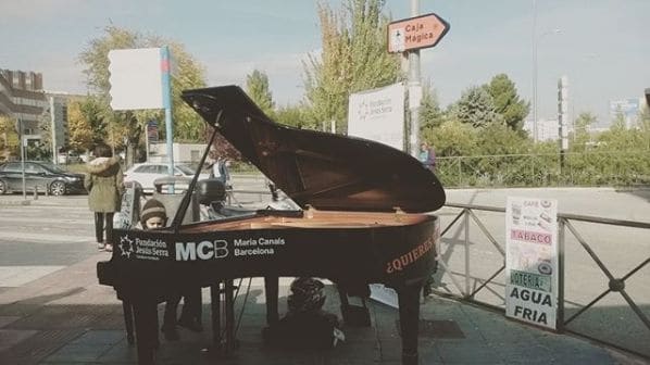 Public piano in Madrid, Community of Madrid, Spain