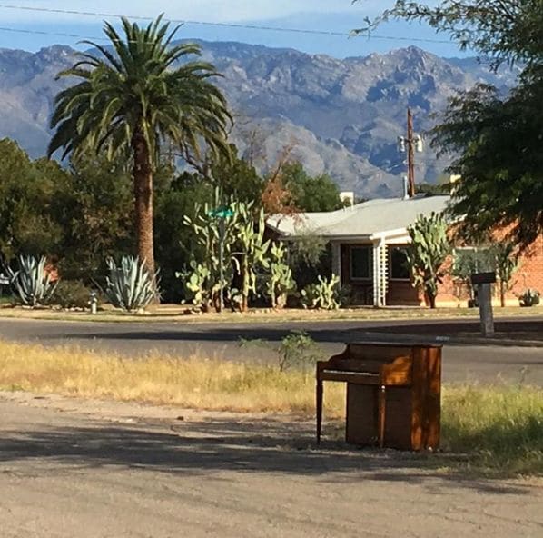 Public piano in Tucson, Arizona, United States
