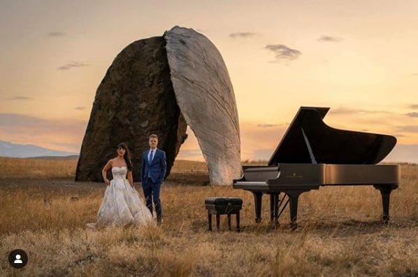 Public piano in Stillwater County, Montana, United States