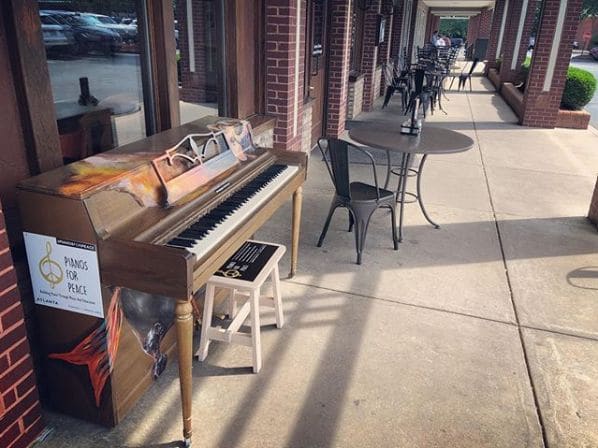 Public piano in Sandy Springs, Georgia, United States