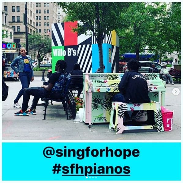 Public piano in New York, New York, United States