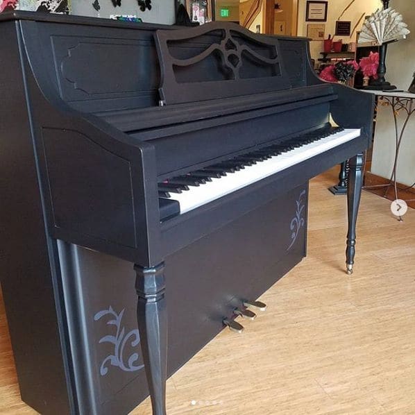 Photo of The Piano Gal Shop at Beans N' Cream Coffeehouse, Cannery Square, Sun Prairie, Dane County, Wisconsin, 53590, United States. I'm almost done with my latest custom piano…