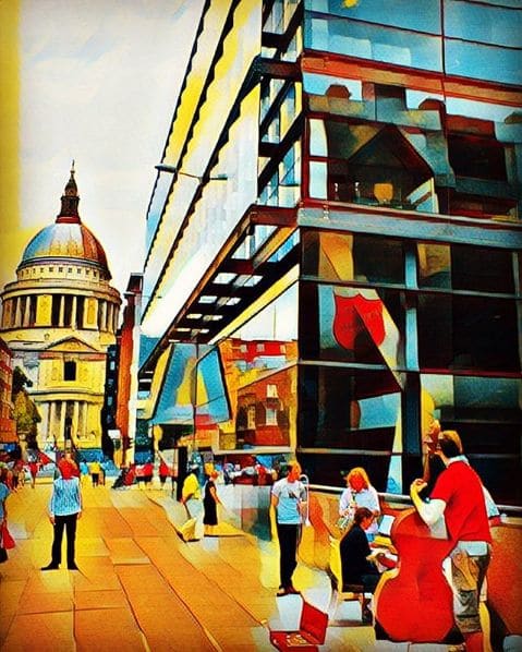 Photo of St. Paul Cathedral and Millennium Bridge ,London at 38, Morningside Road, Worcester Park, London Borough of Sutton, London, Greater London, England, KT4 8LS, United…