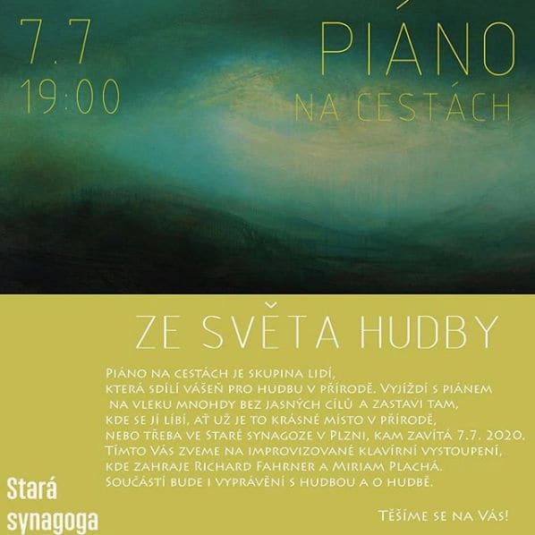 Public piano in Plzeň, Southwest, Czechia