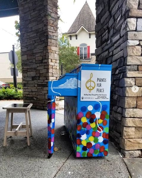 Public piano in Gwinnett County, Georgia, United States