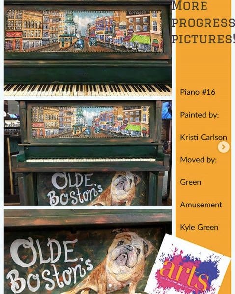 Public piano in Webster County, Iowa, United States