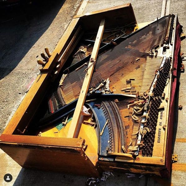 Public piano in New York, New York, United States