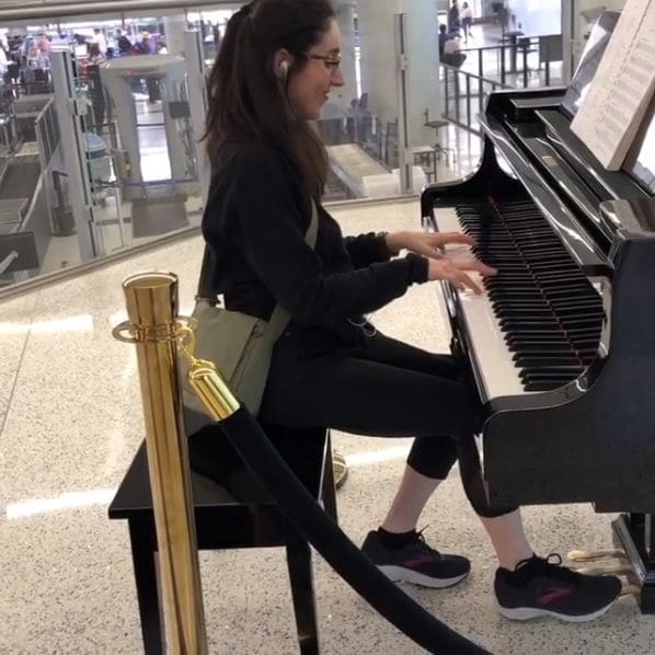Public piano in Los Angeles, California, United States