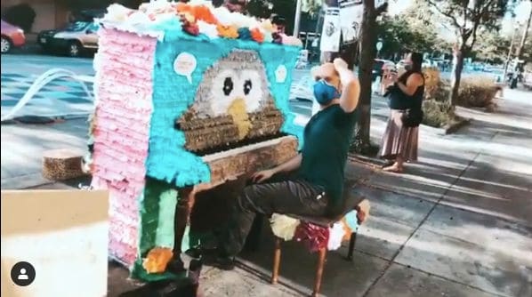Public piano in Portland, Oregon, United States