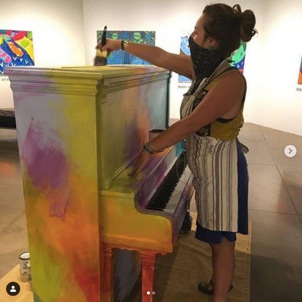 Public piano in Fort Collins, Colorado, United States