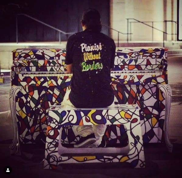 Public piano in New York, New York, United States