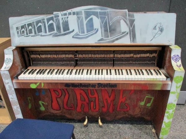 Photo of Rochester Train Station at 26, Irondequoit Street, Rochester, Monroe, New York, 14605, United States. (06.02.19) A 'Play Me I'm Yours' piano at Rochester train station.…