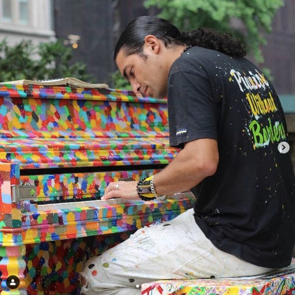 Public piano in New York, New York, United States