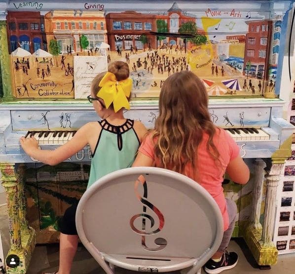 Public piano in Fort Collins, Colorado, United States