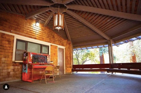 Photo of Wyatt Pavilion at Wyatt Pavilion Theatre, Old Davis Road, Solano County, California, 95616, United States. Did You Know: The upright piano on Wyatt Deck is one of SIX…