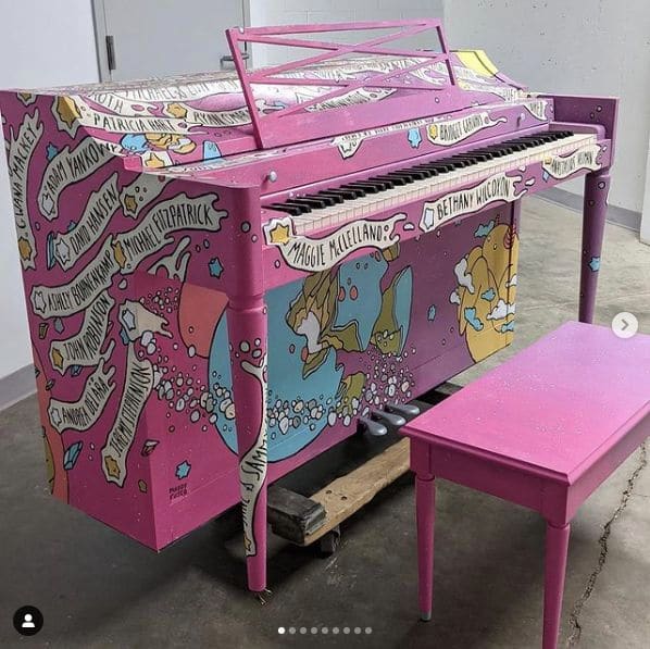 Photo of Mainframe Studios at Mainframe Studios, 900, Keosauqua Way, Downtown, Des Moines, Polk County, Iowa, 50309, United States. My donor piano for @citysoundsdsm !! These…