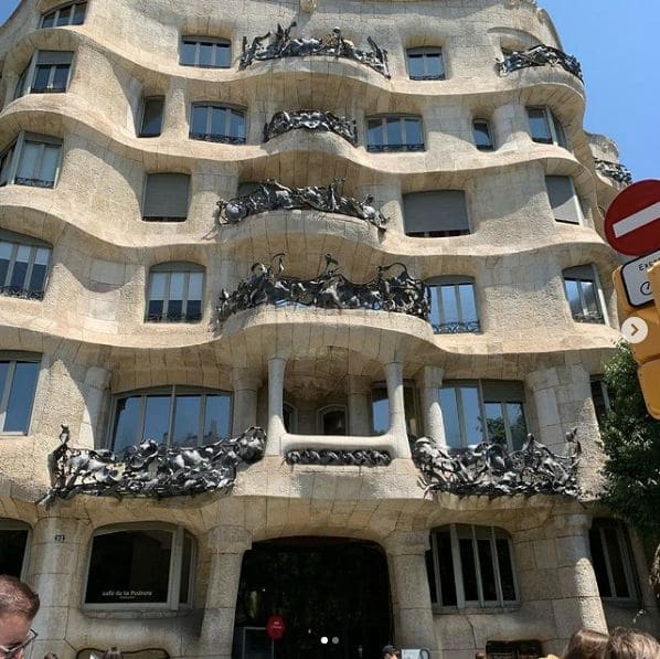 Photo of Casa Mila Gaudi Barcelona at La Pedrera - Casa Milà, 261-265, Carrer de Provença, la Dreta de l'Eixample, Eixample, Barcelona, Barcelonès, Barcelona, Catalonia, 08008,…
