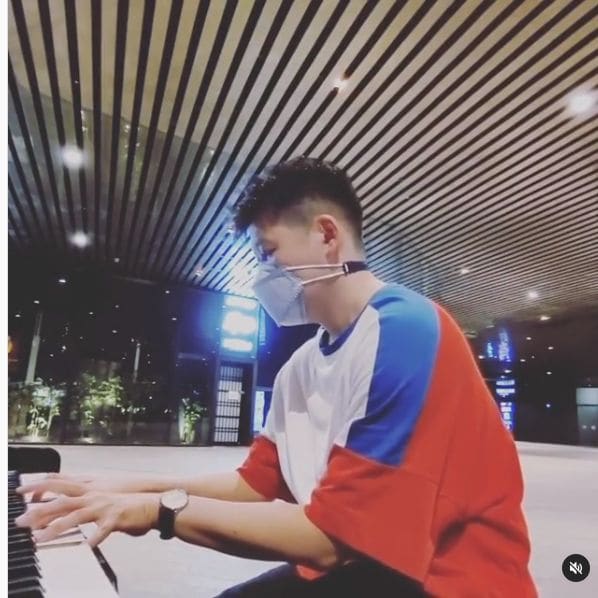 Public piano in Central, Singapore