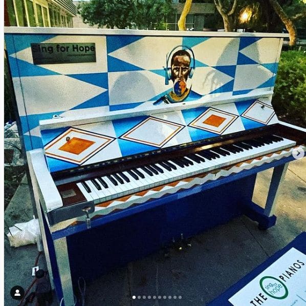 Public piano in Pico-Robertson, California, United States