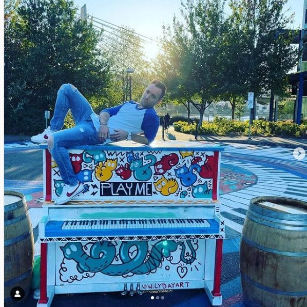 Public piano in Portland, Oregon, United States