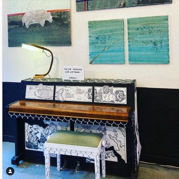 Public piano in Lyon, Auvergne-Rhône-Alpes, France