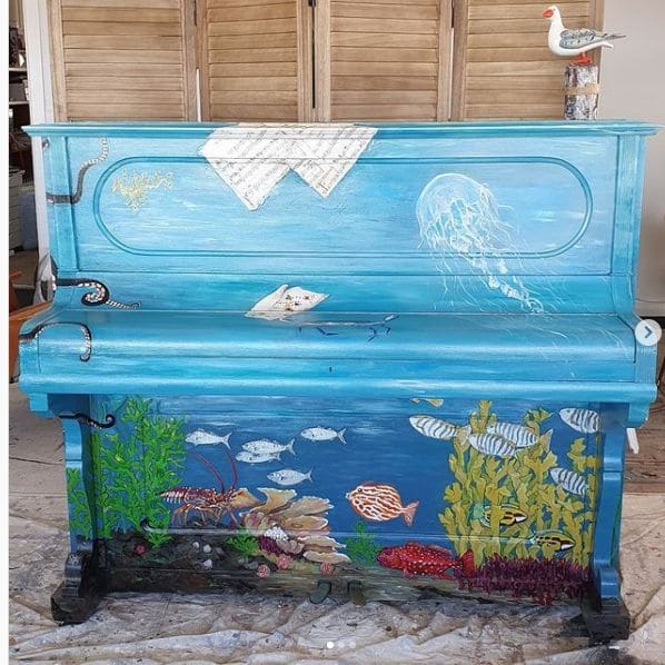 Public piano in Kingston District Council, South Australia, Australia