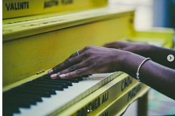 Public piano in Bloomington, Minnesota, United States