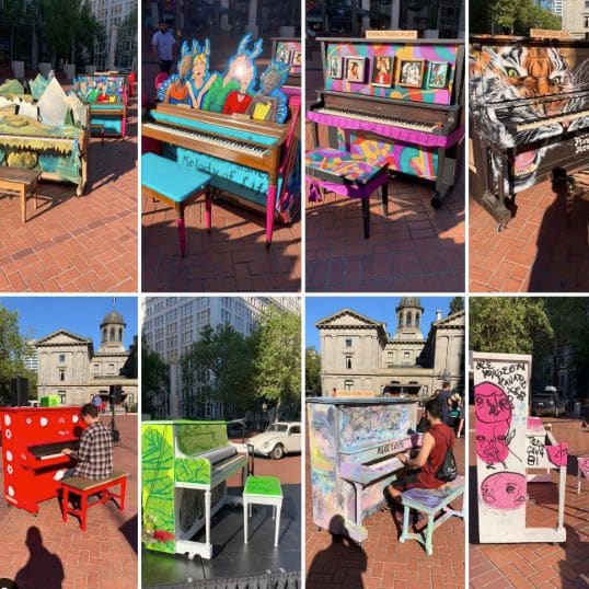 Photo of Pioneer Courthouse Square at Weather Machine, Southwest Morrison Street, Downtown, Portland, Multnomah County, Oregon, 97204, United States