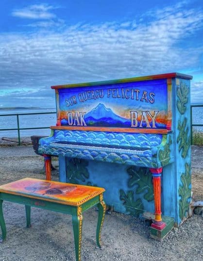 Photo of Willows Beach at Bowker Avenue, Estevan Village, Oak Bay, Capital Regional District, British Columbia, V8R 6S4, Canada.…